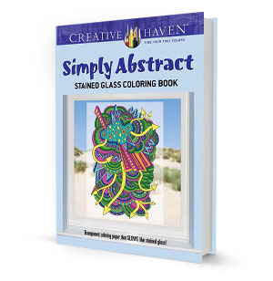 Simply Abstract Stained Glass Coloring Book