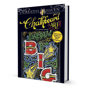 Chalkboard Art Coloring Book