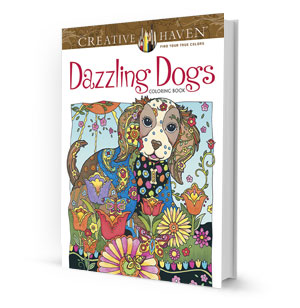 Dazzling Dogs Coloring Book