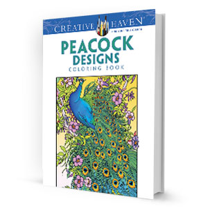 Peacock Designs Coloring Book